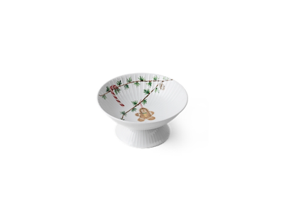 Hammershøi Christmas opsats Ø 16 cm hvid m. deko