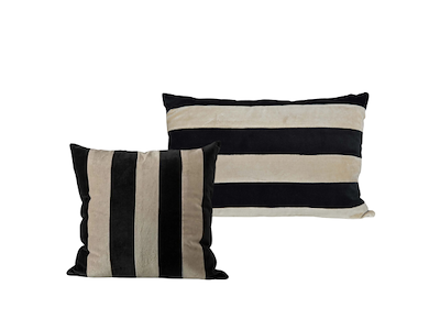 Byon - Pathi Pude M & L - 45x45 cm & 40x60 cm - Sort/beige