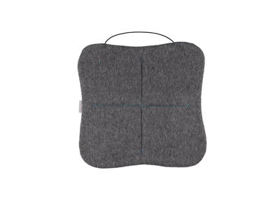 Siddeunderlag i grey  i 100% recycled alpakauld og fåreuld 4 stk