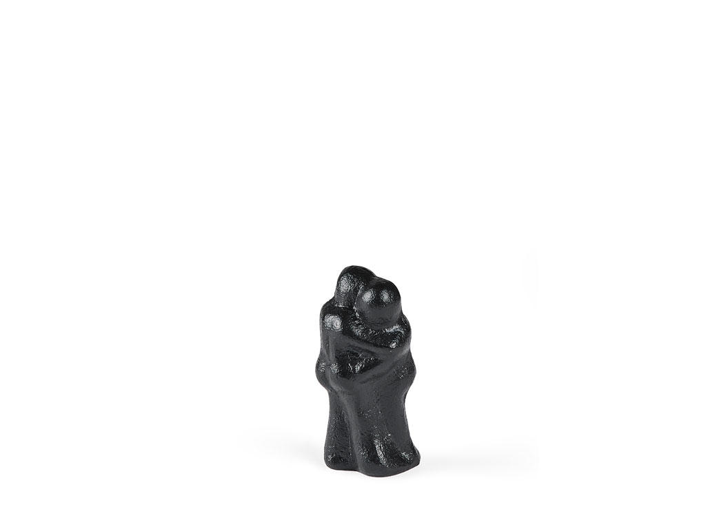 Morsø Skulptur i støbejern 8,5 x 4 x 4 cm, med individuelt budskab - Et kram fra mig til dig