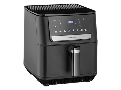Nordic Sense Airfryer 6,5 L m. undervarme, 1800 watt i sort