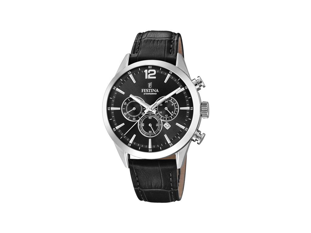 Festina Herreurchronograf med sort rem
