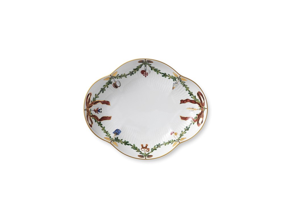 Royal Copenhagen Stjerne Riflet jul, julefad 22 cm