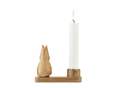 Moomin - Moomintroll candleholder Oak, H 7,2 cm