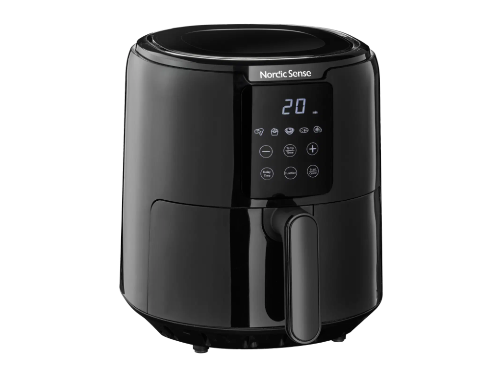 Nordic Sense Airfryer 4,2 L, 1300 watt i sort