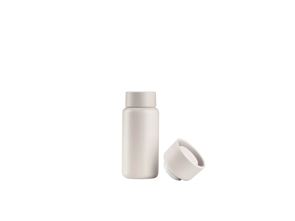 Zone Singles termokop 400 ml m. kliklåg og skruelåg, cream