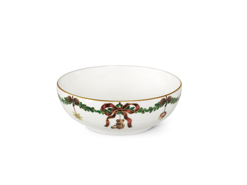 Royal Copenhagen Stjerne Riflet jul, skål 50 cl - 14,5 cm