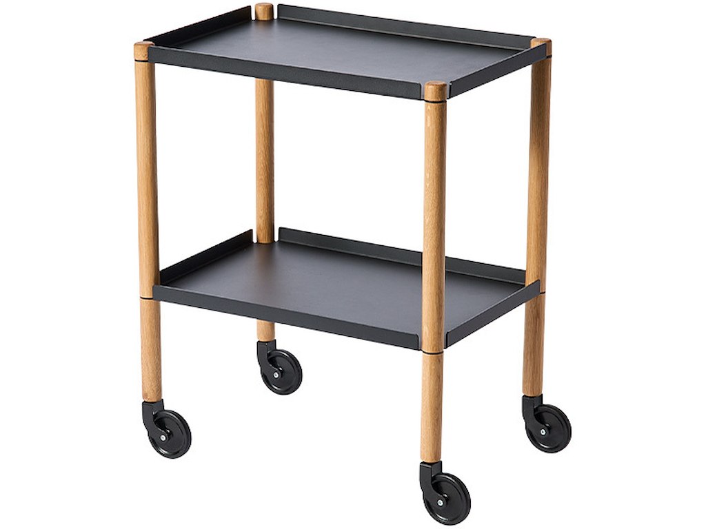 Andersen - Connect Table - 50x35x63 cm - Eg, Natur / Sort Metal