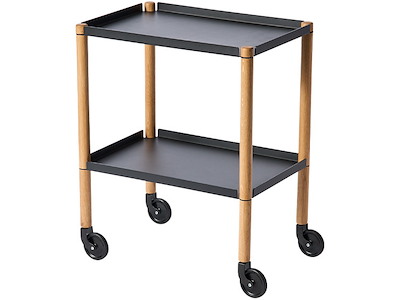 Andersen - Connect Table - 50x35x63 cm - Eg, Natur / Sort Metal
