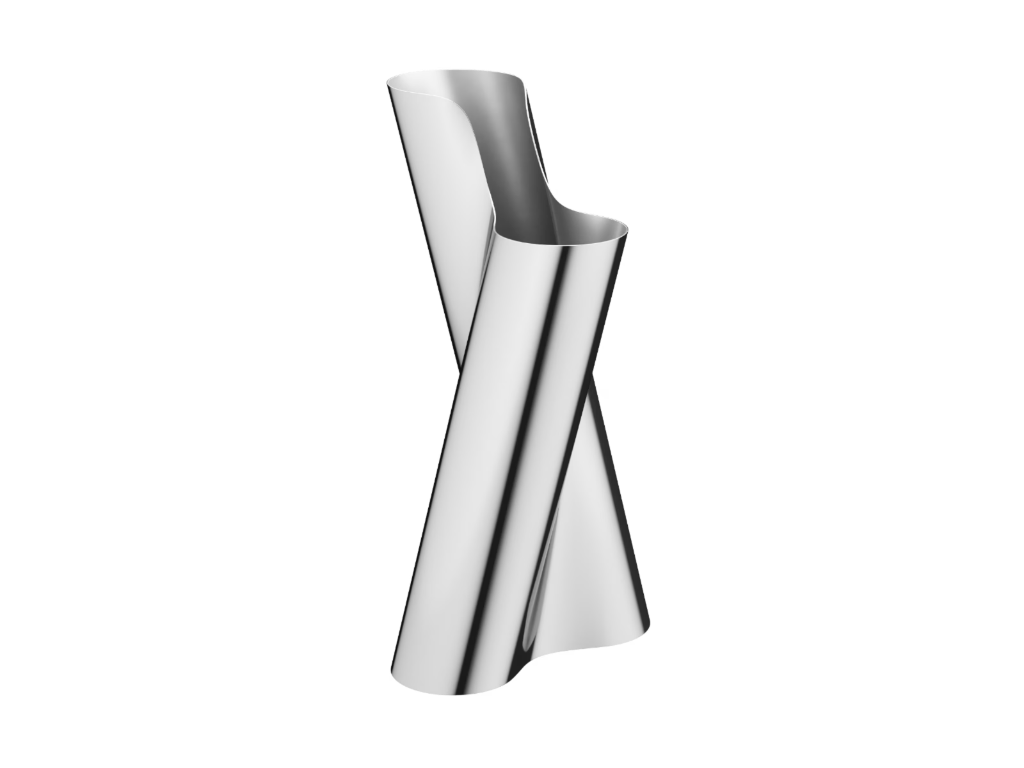 Georg Jensen Littus Gulvvase i rustfrit stål - H 49 cm