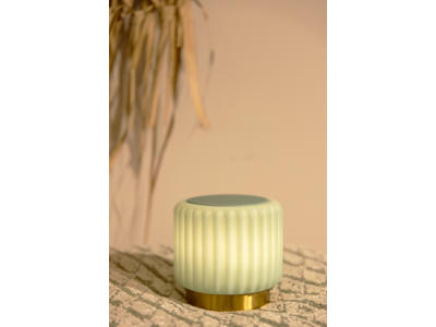Dentelles Speaker/light USB Pistachio/Gold