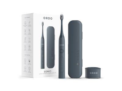 ORDO Sonic+ Tandbørste og rejseetui med opladestation - Charcoal grey