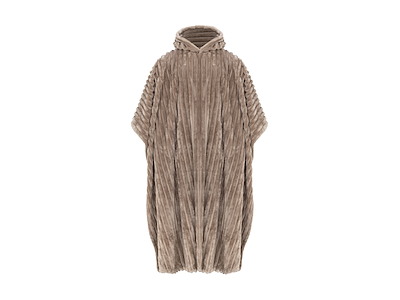 Kosta Linnewäfveri Poncho Cozy Latte