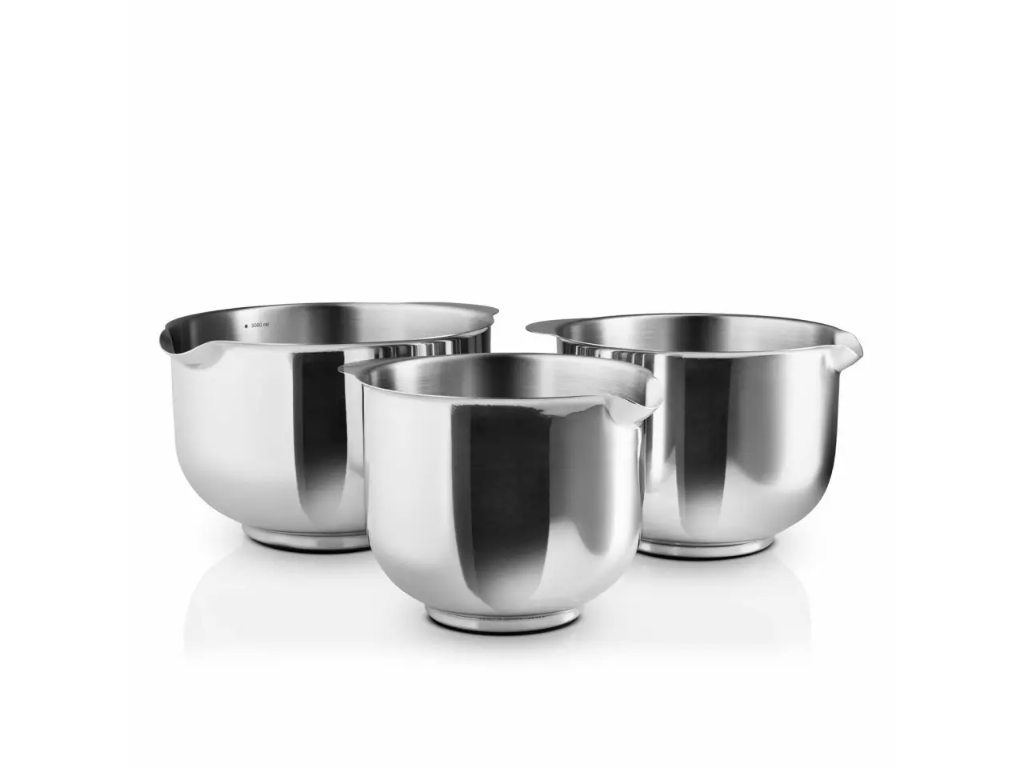 Eva Trio KRøreskålesæt 3 stk. - 1,5 l 2,0 l & 3,0 l - Stål