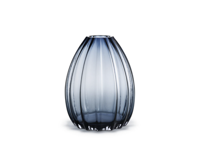 Holmegaard 2Lip Vase H34 cm mørk blå