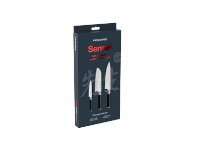 Fiskars Sensei knivsæt - 3 dele
