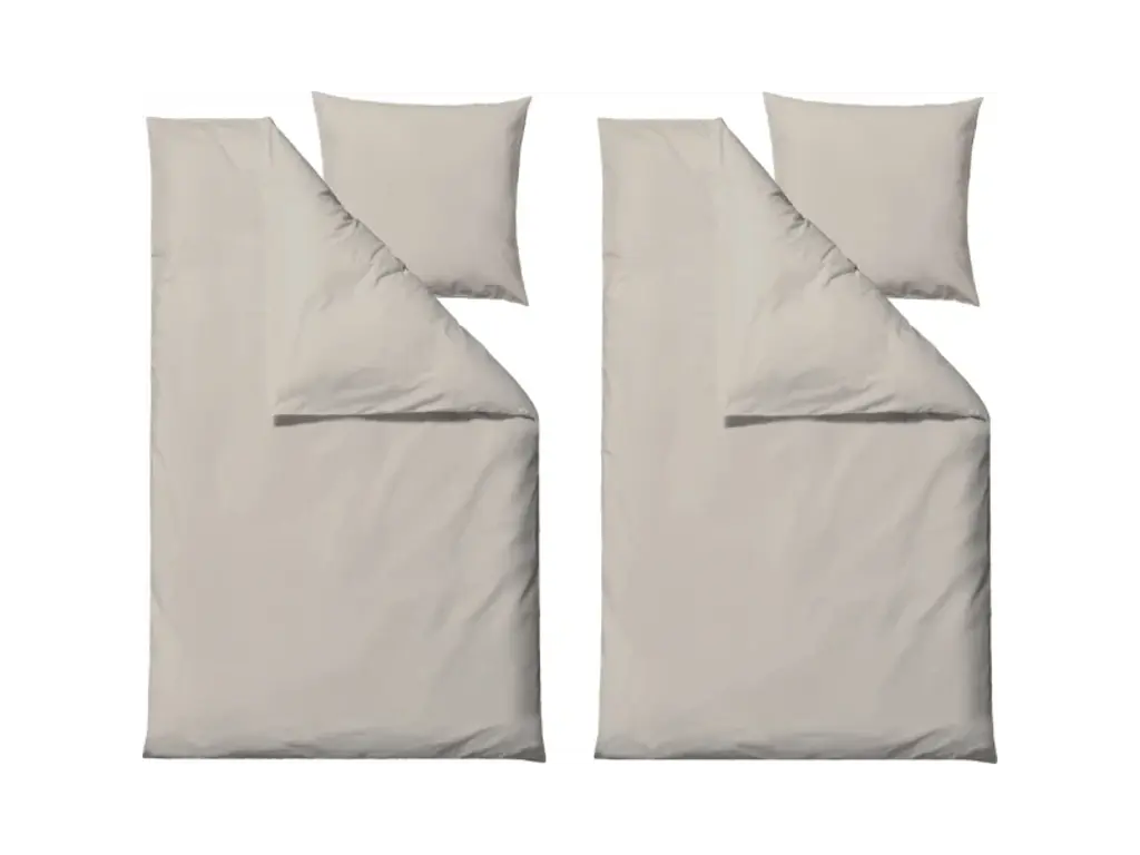 Södahl Whisper Sengetøj, 2 sæt 140 x 220 cm i beige, 100% økologisk bomuld