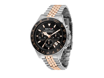 Sector Herrekronograf 230, D 43 mm. Bicolo stål/Rosa guld