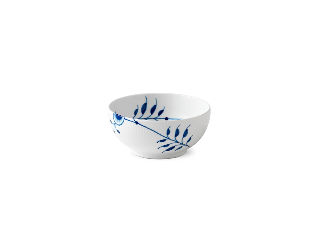 Royal Copenhagen Blå Mega Riflet skål 15 cm