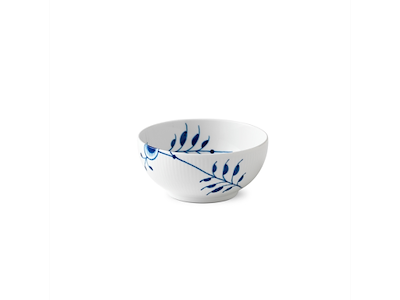 Royal Copenhagen Blå Mega Riflet skål 15 cm