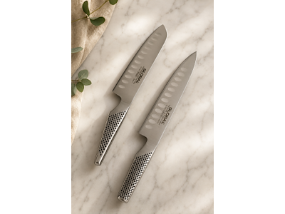 Global Kokkekniv 18 cm & Grøntsagskniv 14 cm