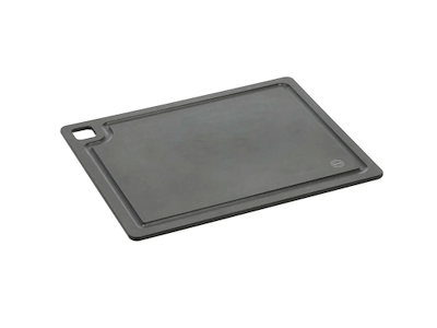 Pillivuyt Gourmet skærebræt m. silikonefødder 29,8 x 23,5 x 0,6 cm, sort