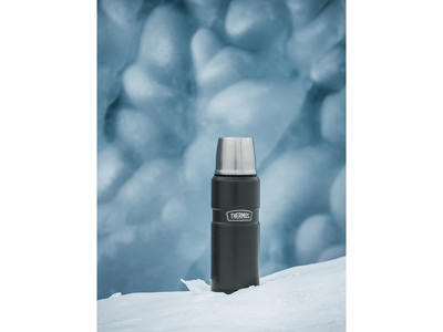 Thermos Termoflaske 470 ml i army, Stainless King