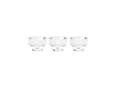 Stelton Pilastro Skål på fod Ø 11 cm - 6 stk. - Clear