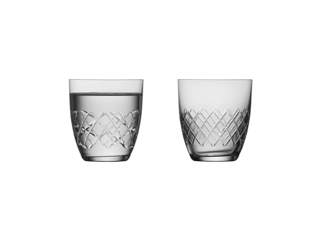 Lyngby Glas Vandglas 30 cl. 2 stk i klar krystalglas, Eaton