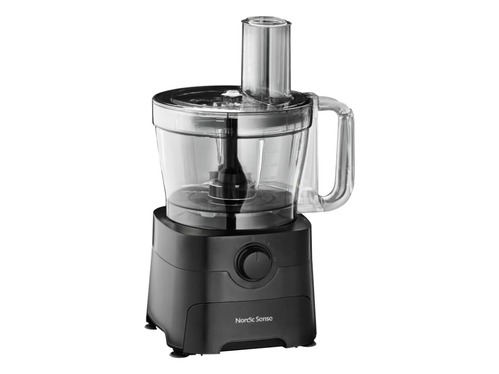 Nordic Sense Foodprocessor 3,5 L, 1000 watt m. skuffe i sort