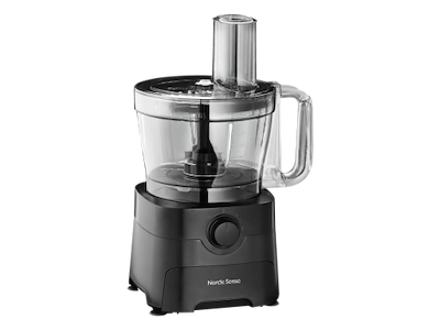 Nordic Sense Foodprocessor 3,5 L, 1000 watt m. skuffe i sort