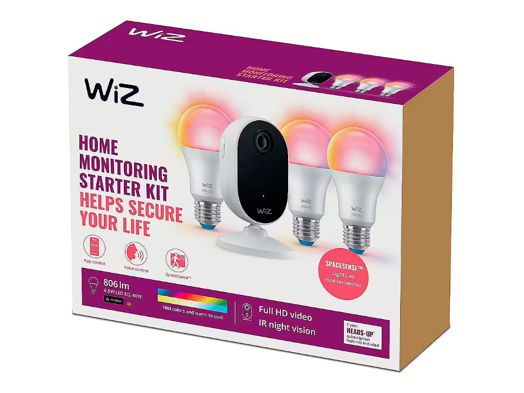 Philips Wiz Smart lightning & secure Kit kamera inkl. 3 lyskilder