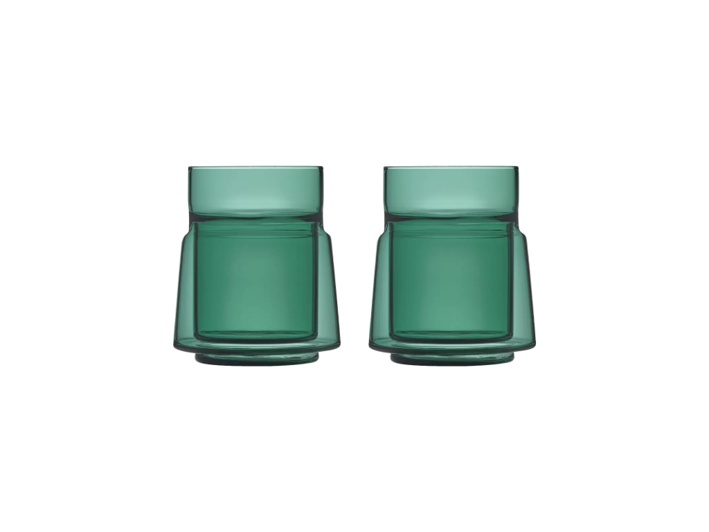 Jacob Jensen Termoglas 2 stk 21 cl i green