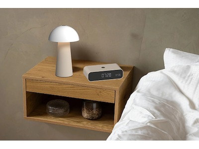 Wakie vækkeur & Bello lampe med justerbart lys - Ivory Sand
