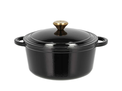 Pillivuyt Gourmet Garonne støbejernsgryde 3,8 liter, sort