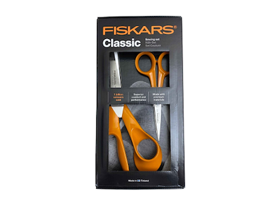 Fiskars Classic saksekæt - Universalsaks 21 cm og Sysaks 13 cm