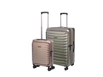 Bon Gout St. Moritz - kabinekuffert 55x45x22 cm & Mellem kuffert 68x43x28/33 cm - Gold