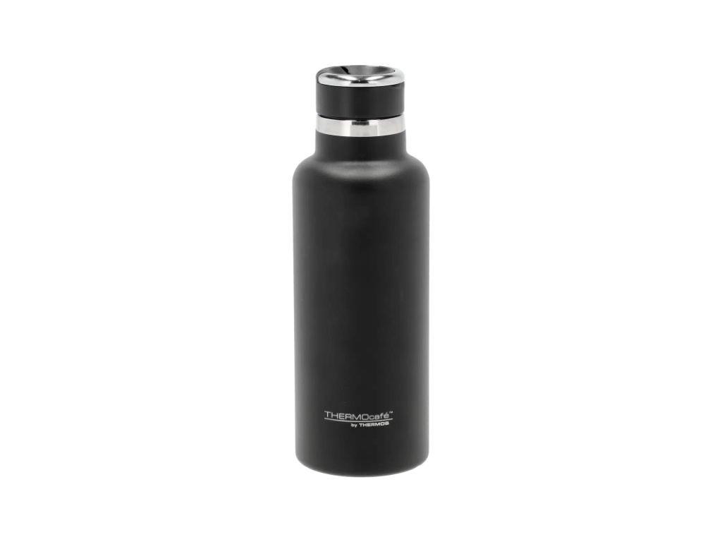 Thermos Termoflaske m. sugerør 600 ml i sort, Hydration