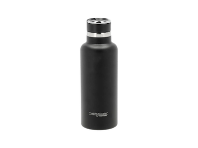 Thermos Termoflaske m. sugerør 600 ml i sort, Hydration
