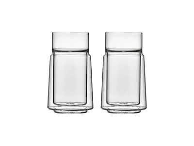 Jacob Jensen Termoglas 2 stk 33 cl i clear