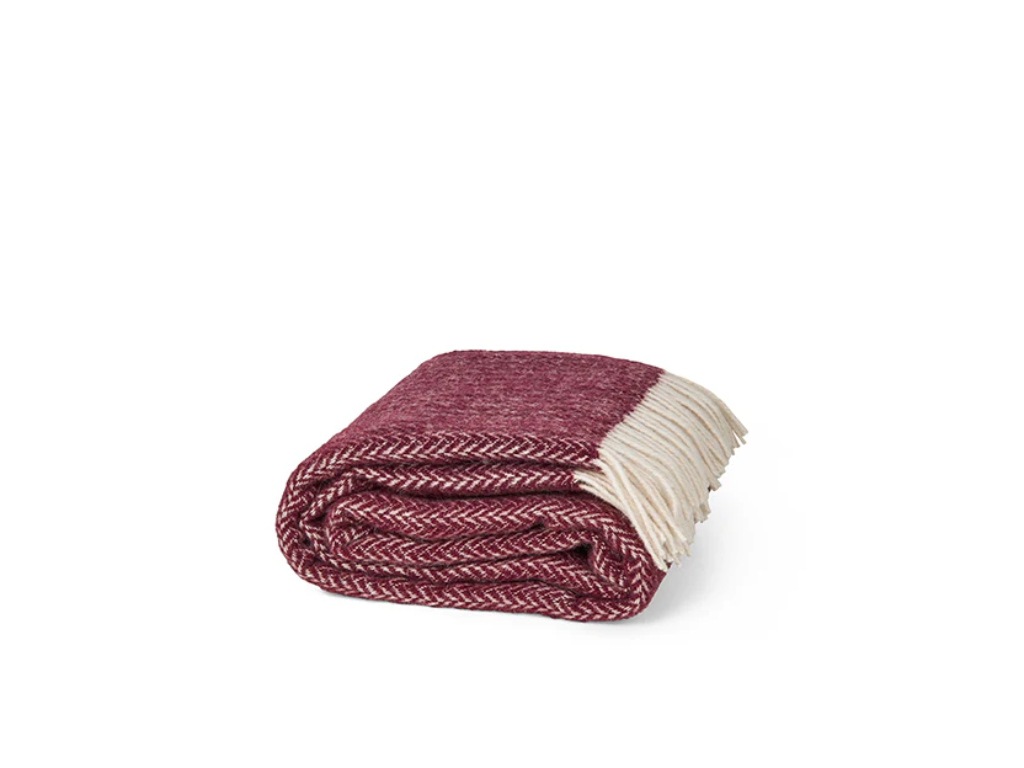 Hope Plaid - 130x200 cm - Wine Red
