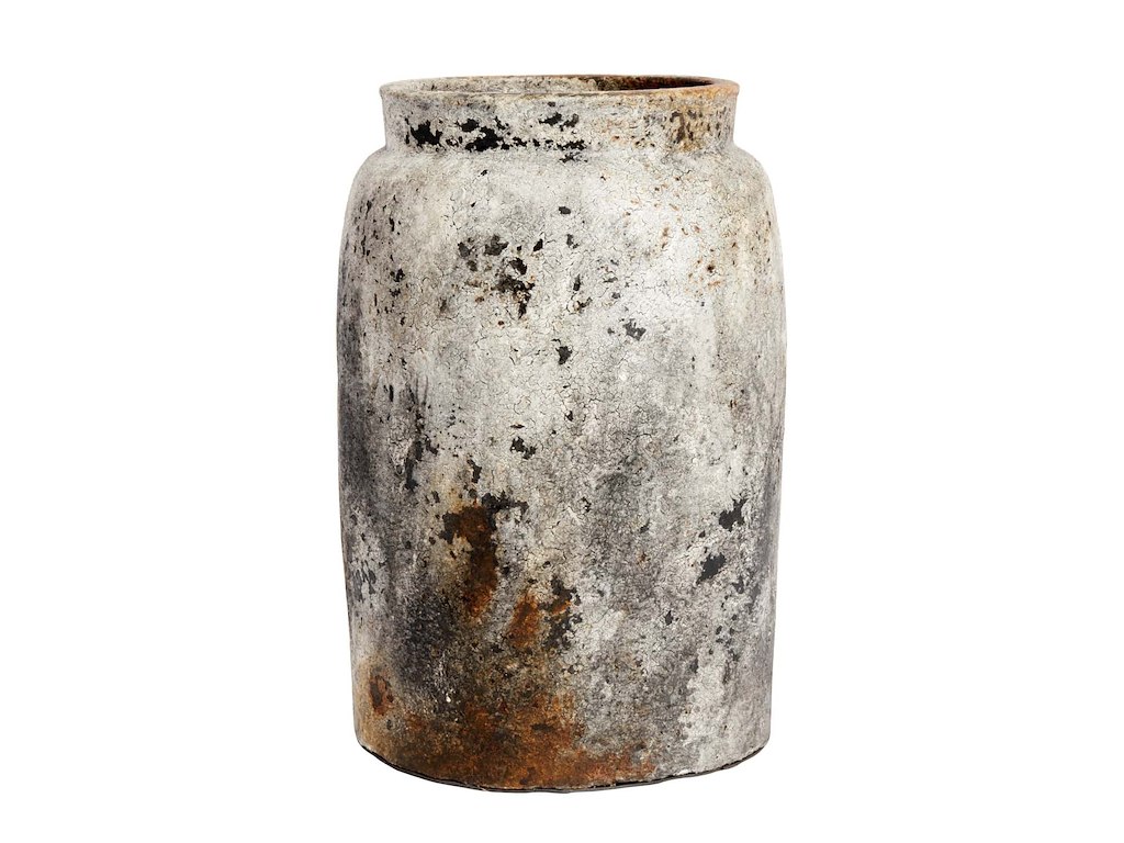 Muubs - Echo Terrakotta Krukke - Ø26x40 cm - Rustgrå