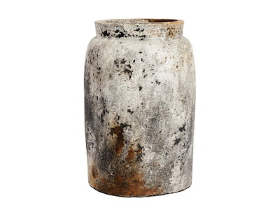Muubs - Echo Terrakotta Krukke - Ø26x40 cm - Rustgrå
