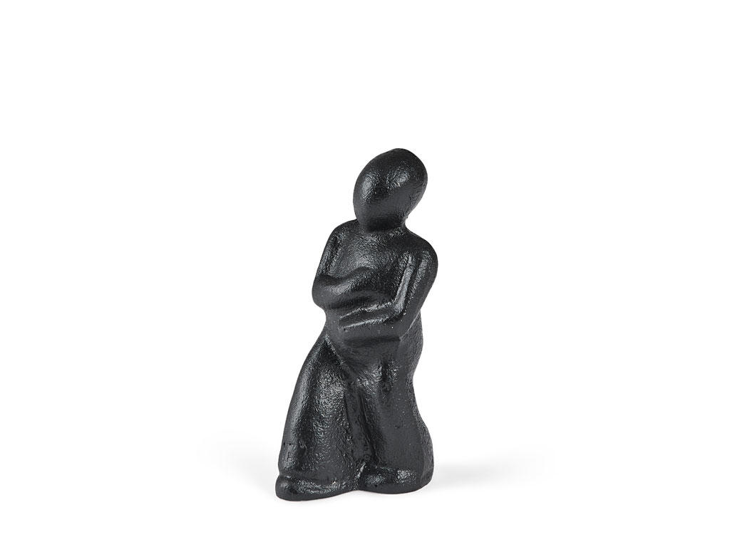 Morsø Skulptur i støbejern 13,5 x 5,5 x 6 cm, med individuelt budskab - Mærk efter! Føles det rigtigt, så er det vejen