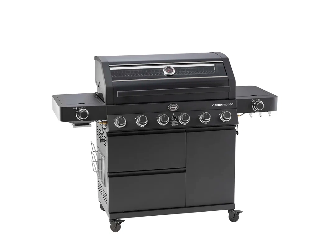 Rösle Gasgrill G6-S Vario+ 27500 watt i sort, Videro PRO