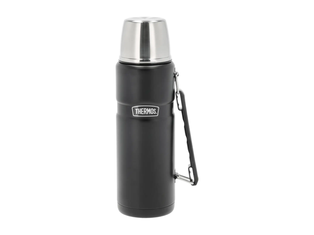 Thermos Termoflaske 1,2 L i sort, Stainless King
