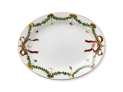 Royal Copenhagen Stjerne Riflet jul, fad 37 cm