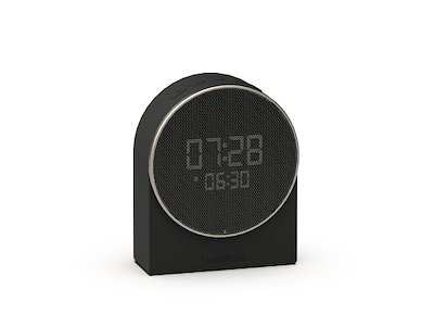 Ivy Vækkeur med Bluetooth højttaler - Sort