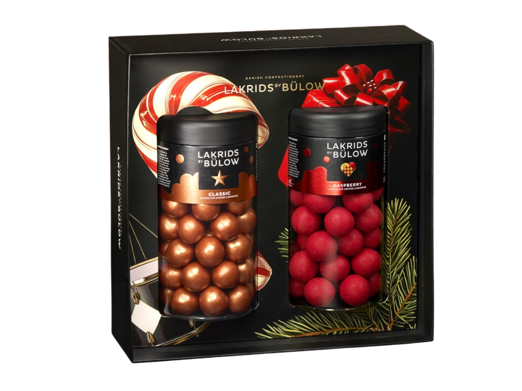 Lakrids by Bülow | Black Box Reg/Reg | Classic Caramel/Crispy Rasberry | 540g