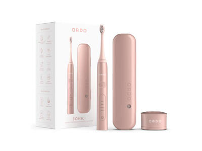 ORDO Tandbørste og rejseetui med opladestation - Rose gold
